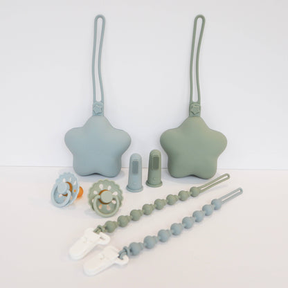 Baby Bliss - Infant Toothbrush - Dusty Teal & Sage