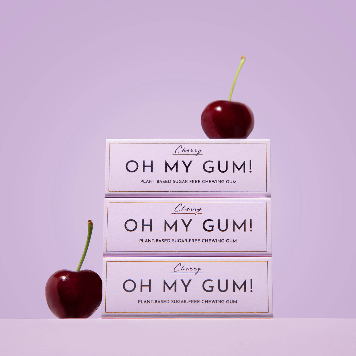 OH MY GUM! - Cherry Chewing Gum - Plastic-free | Sugar-free | Plant-based