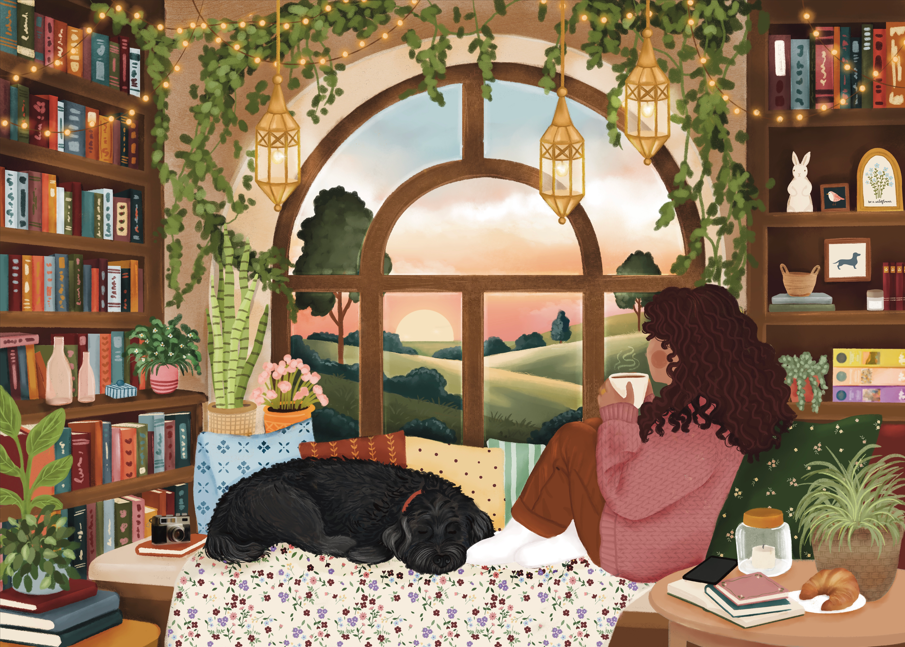 Villager Puzzles - Book Nook | 1000-Piece Puzzle | Designed in Canada