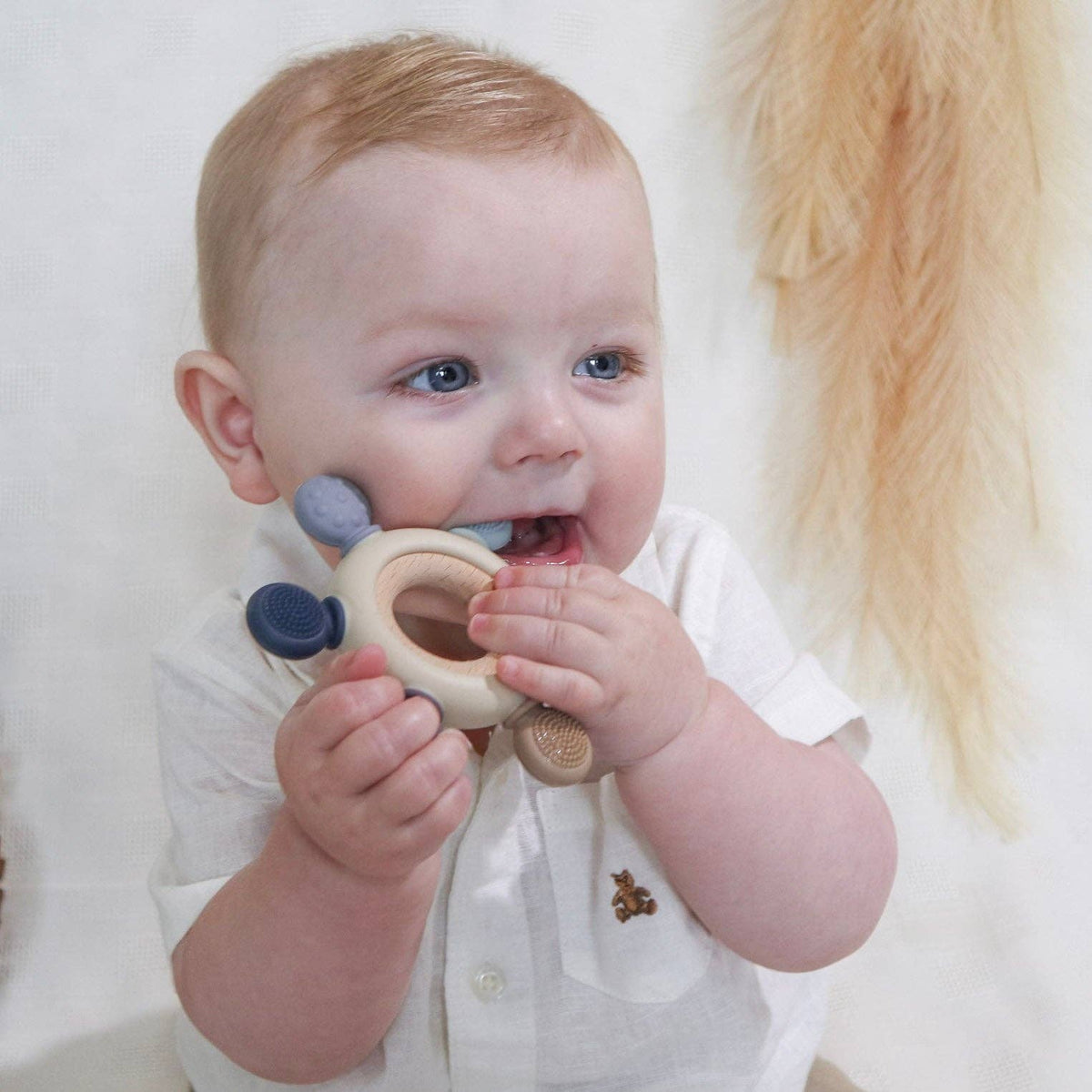 Baby Bliss - Teether Ring - Pink Tones