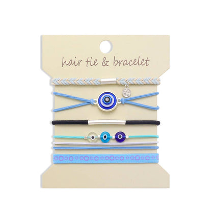 Bohemian Hair Tie Bracelet Stacks