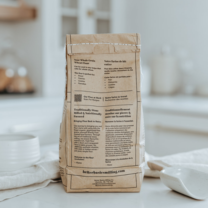 Better Basics Milling - Organic Whole Grain Wheat Flour 2kg