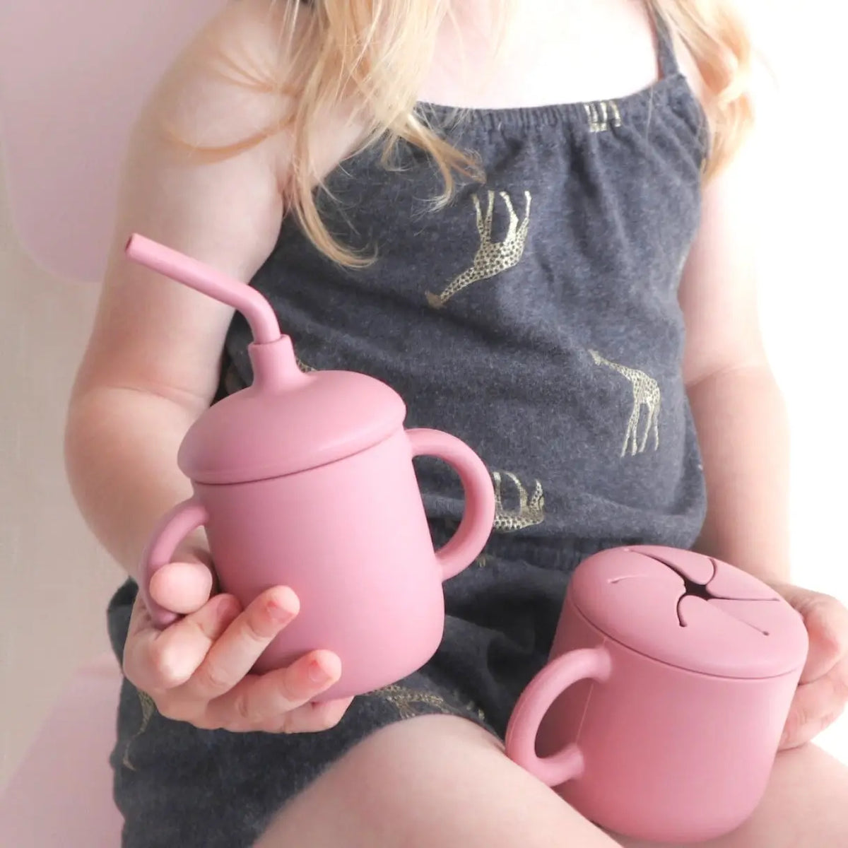 Baby Bliss - Sippy Cup with Straw, Spill-Proof & Anti-Stain - Caramel
