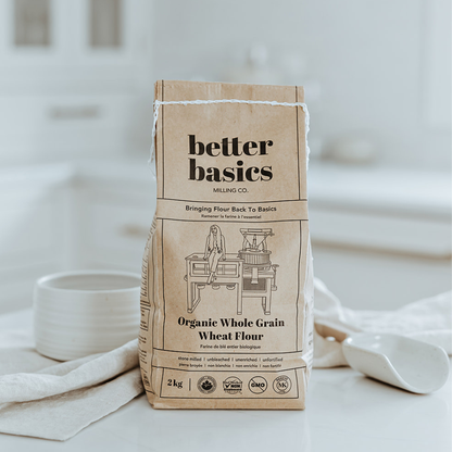 Better Basics Milling - Organic Whole Grain Wheat Flour 2kg