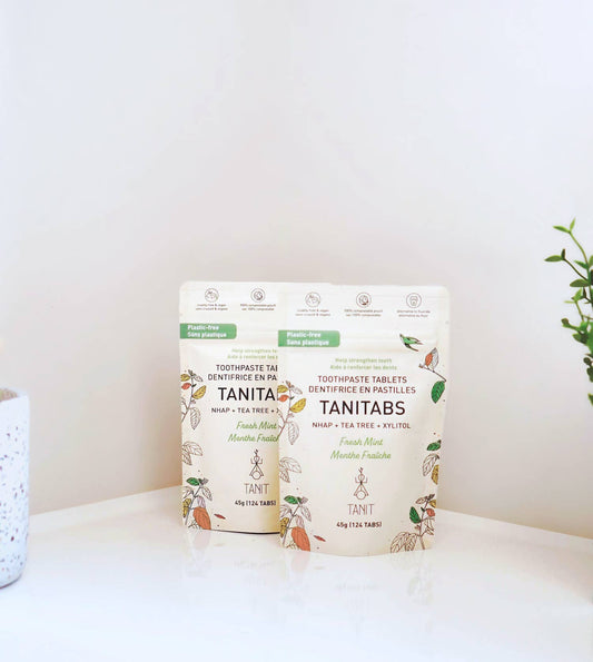 TANIT - Toothpaste Tablets Fresh Mint - Compostable refill -124 tabs