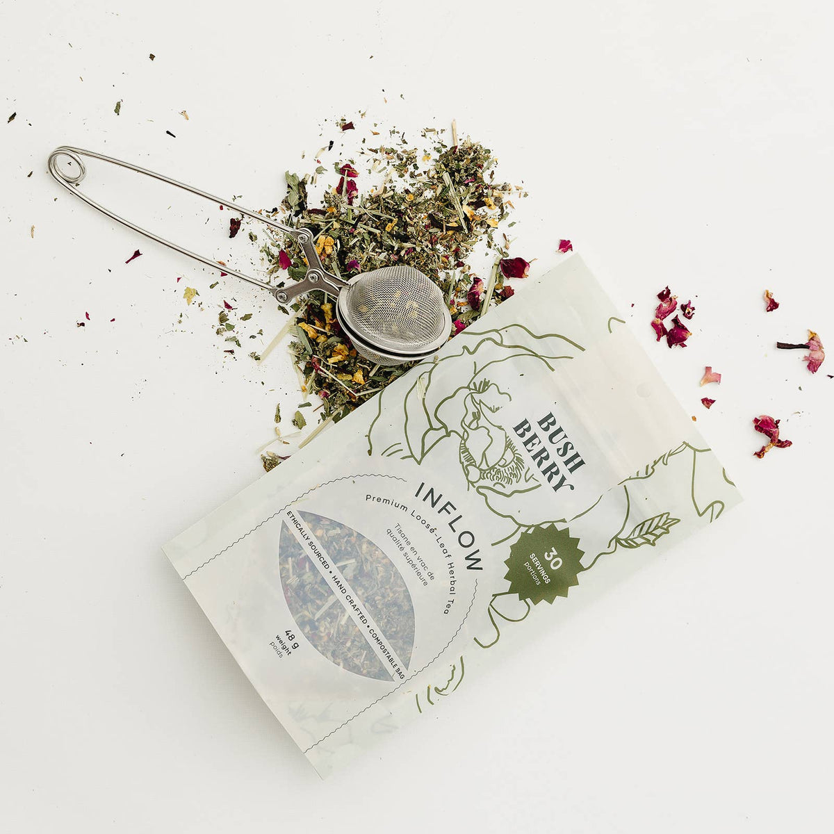 Bush Berry - Organic Inflow Tea for Monthly Rhythm | Loose Leaf