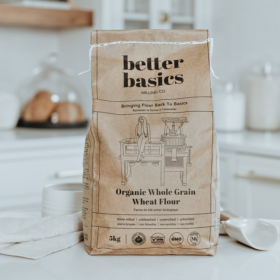 Better Basics Milling - Organic Whole Grain Wheat Flour 2kg