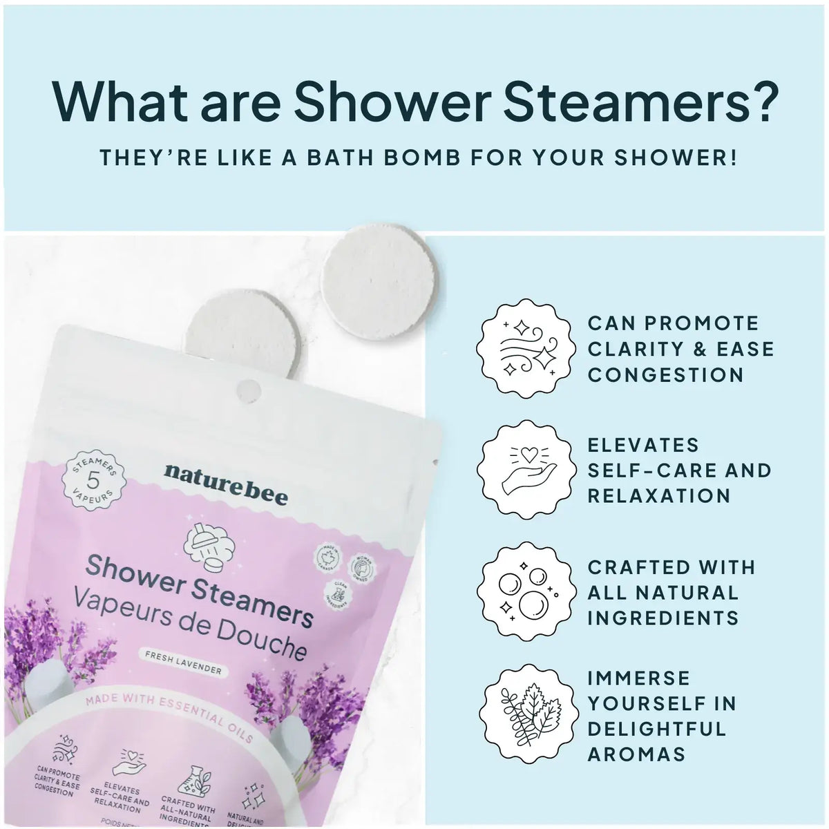 NATURE BEE - Shower Steamers