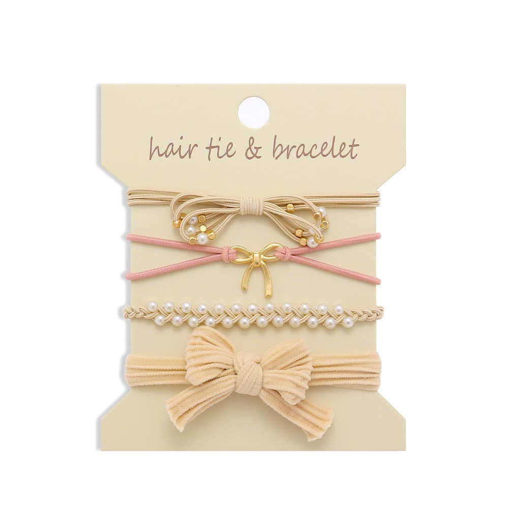 Bohemian Hair Tie Bracelet Stacks