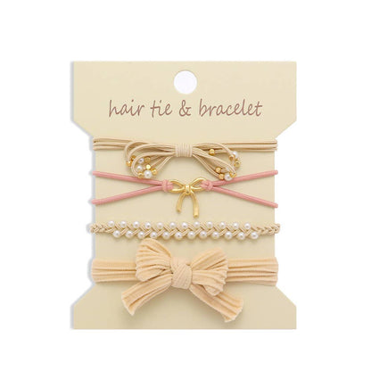Bohemian Hair Tie Bracelet Stacks