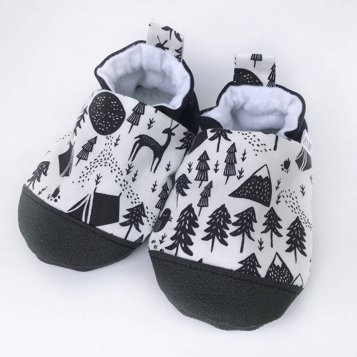 Woodland Baby Shoes: Gray Faux Suede