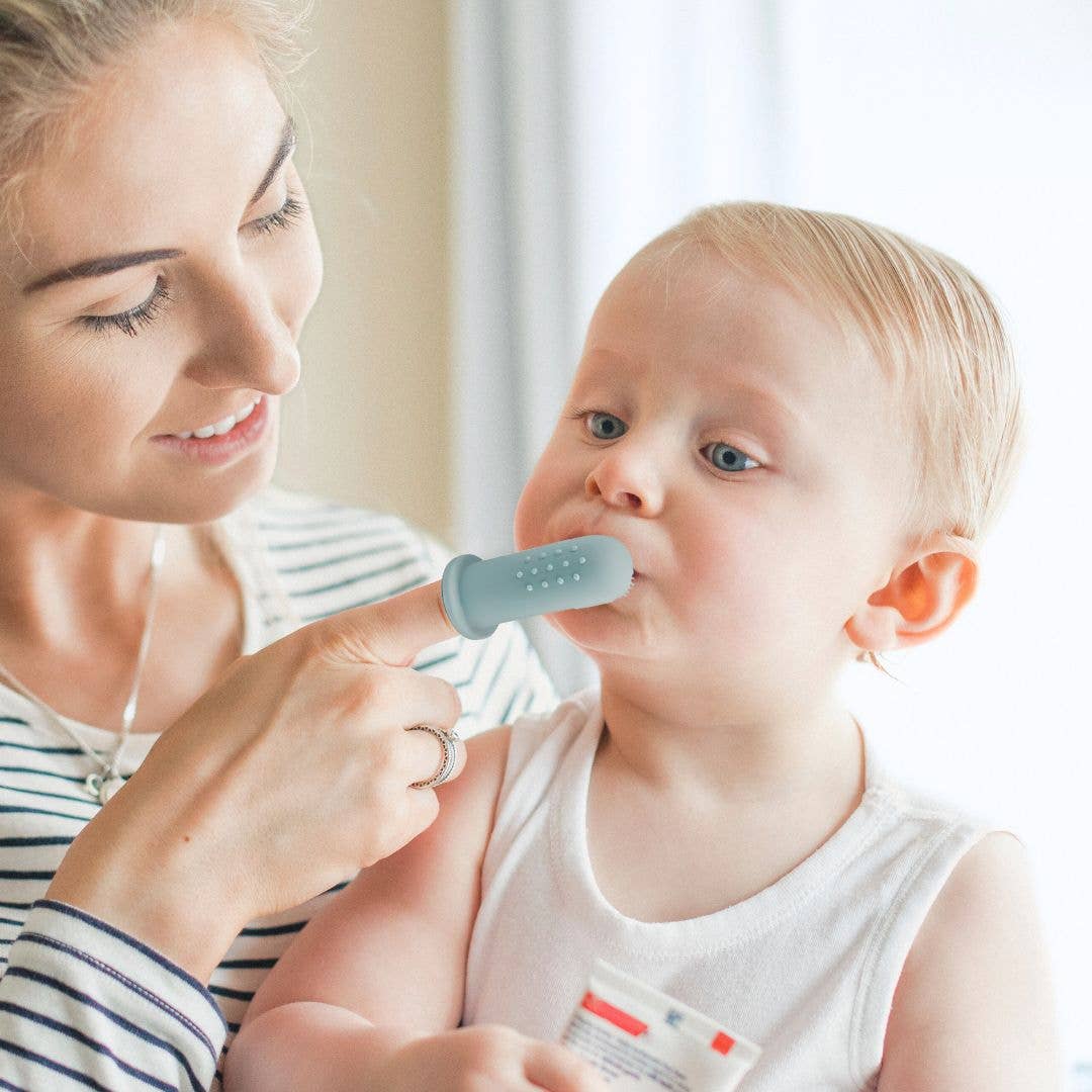 Baby Bliss - Infant Toothbrush - Dusty Teal & Sage