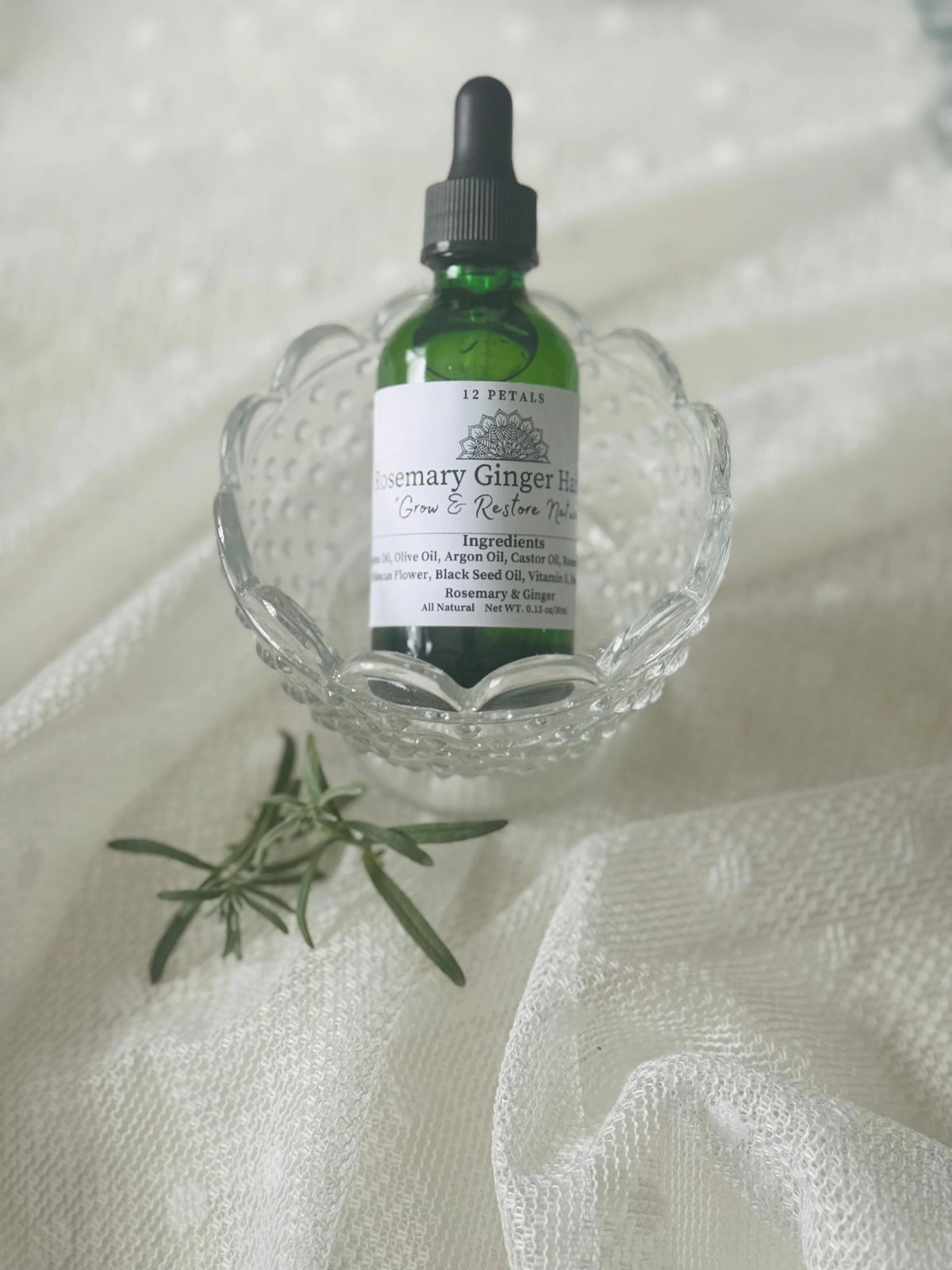 12 Petals Rosemary hair serum