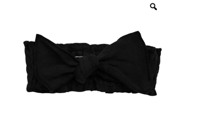 Organic Smocked Tie Headband