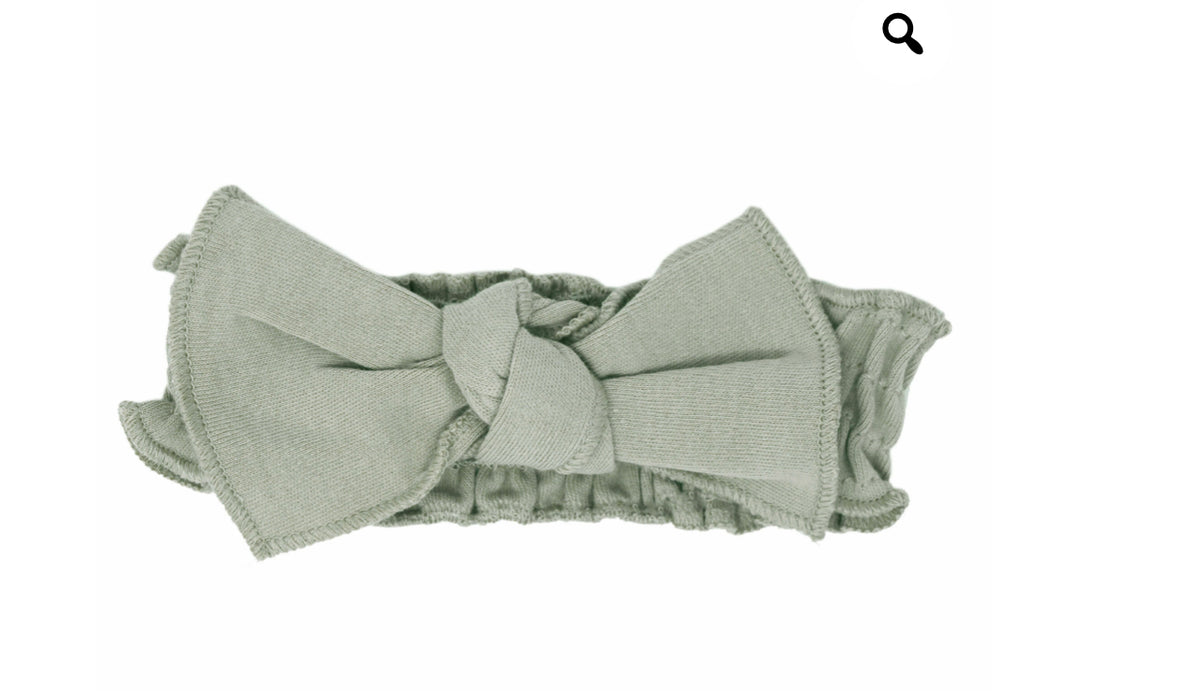 Organic Smocked Tie Headband