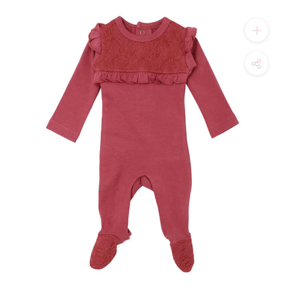 Organic Lace Footie