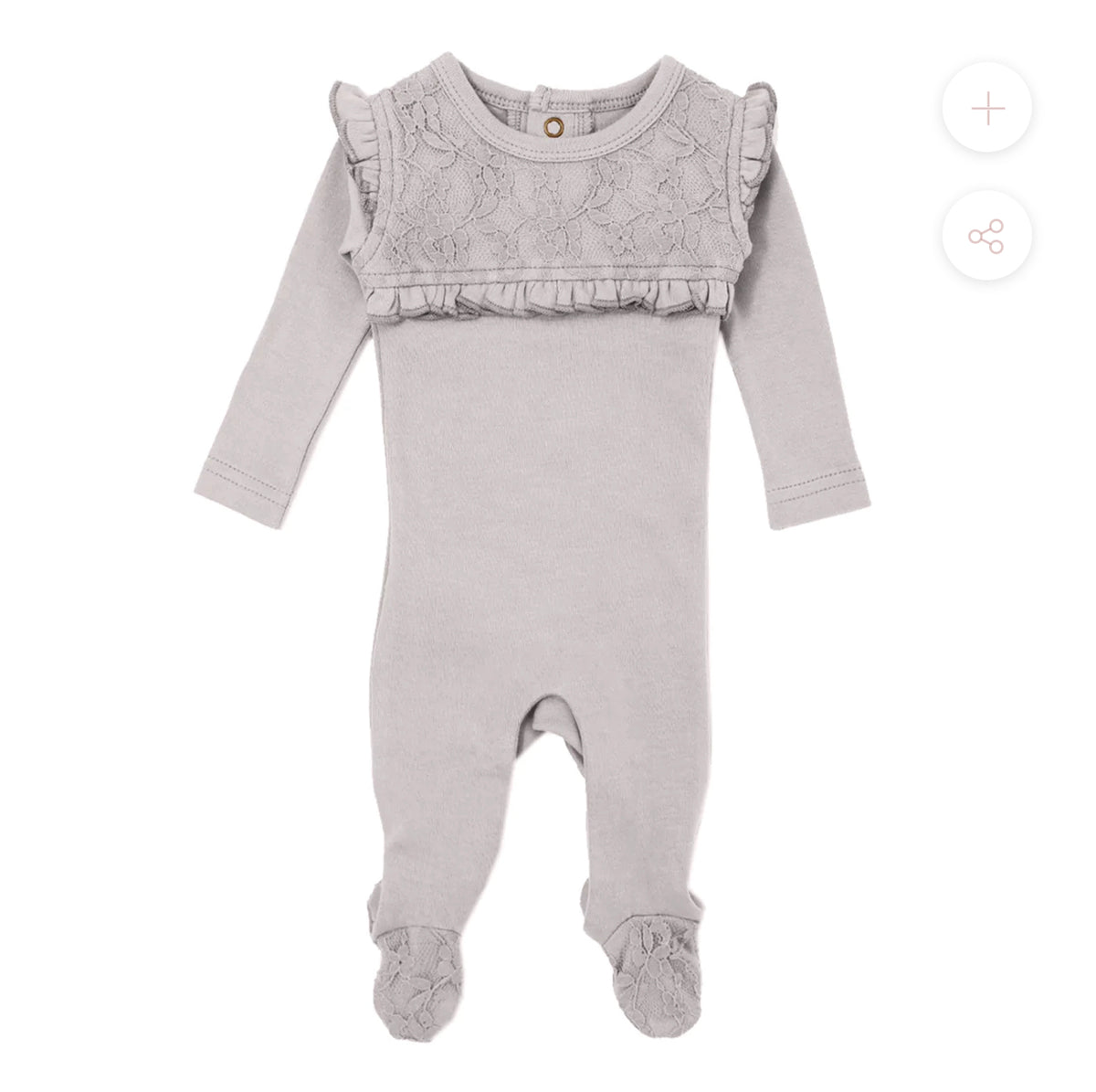 Organic Lace Footie