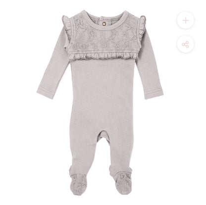 Organic Lace Footie